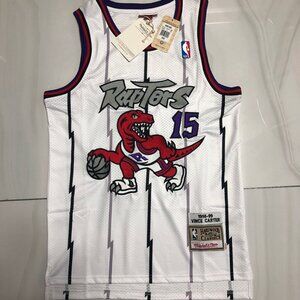 Adult Mens Vince Carter Stitched Jersey white